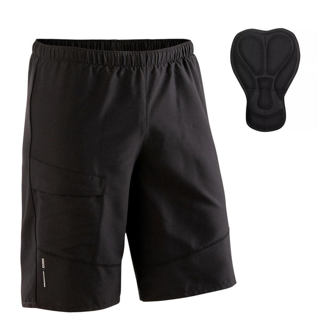 XL  Padded Mountain-Biking Shorts - Black, , large image number 0