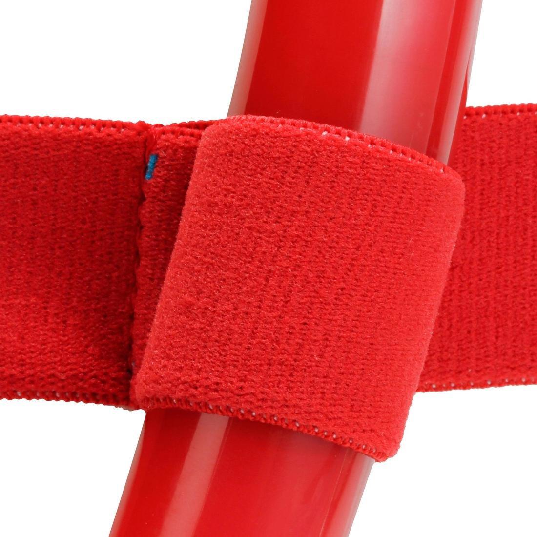 FRD120 freediving snorkel mask kit for adults red turquoise Title, No Color, large image number 7