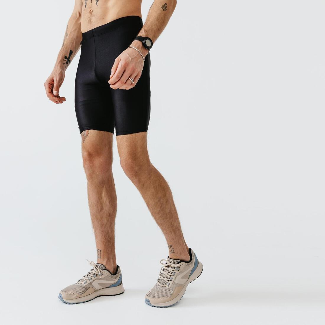 Medium  Men's Running Breathable Tight Shorts Dry - Black, , large image number 0