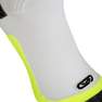KIPRUN - 39/42L-5.5/8 L  Compression Running Socks, Fluo Lime Yellow