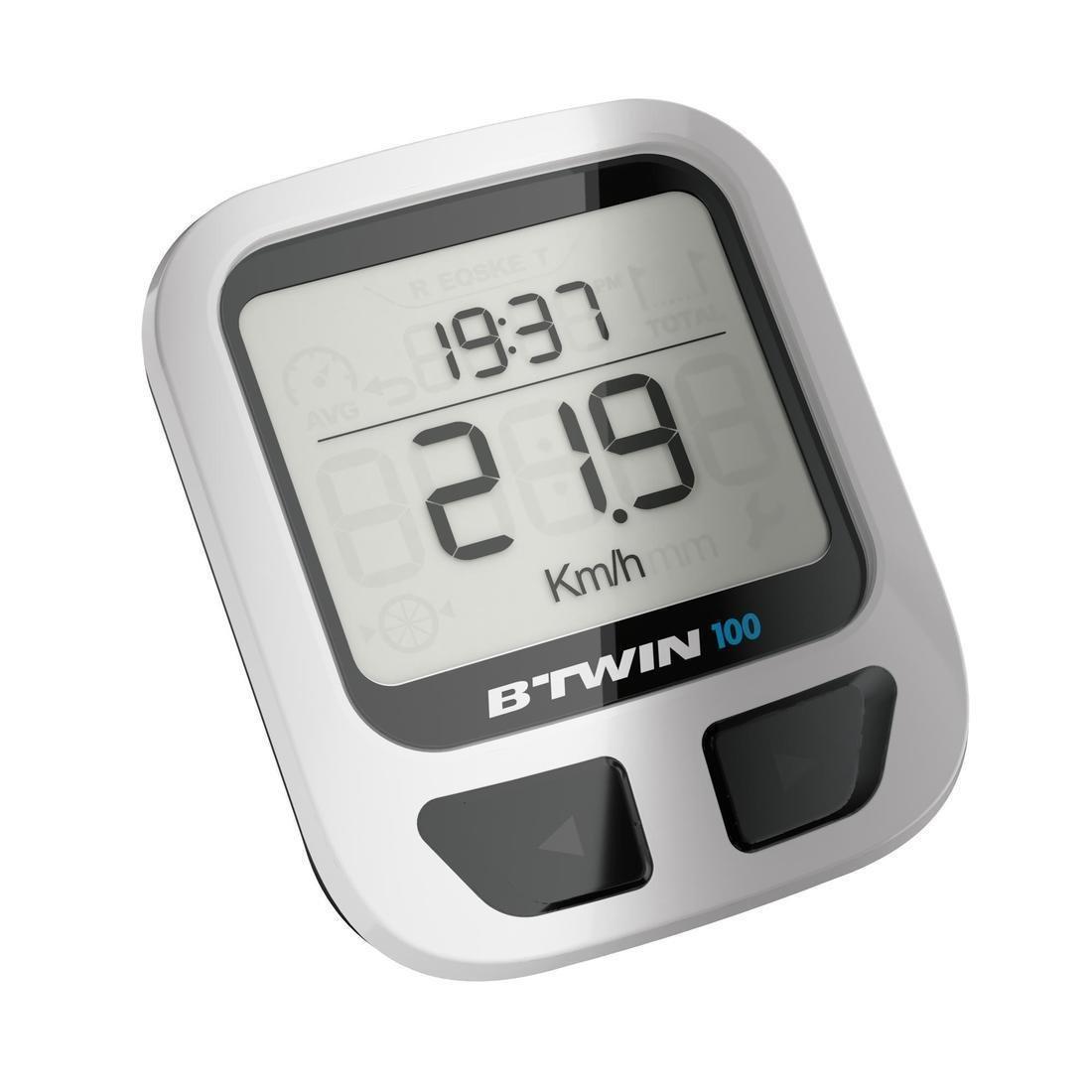 100 Wired Cyclometer, Pale Grey, , large image number 0