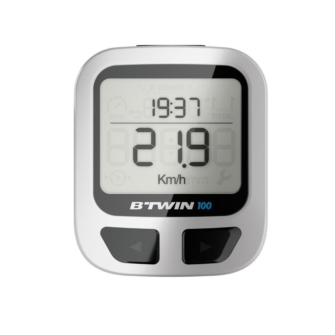 100 Wired Cyclometer, Pale Grey, , large image number 1