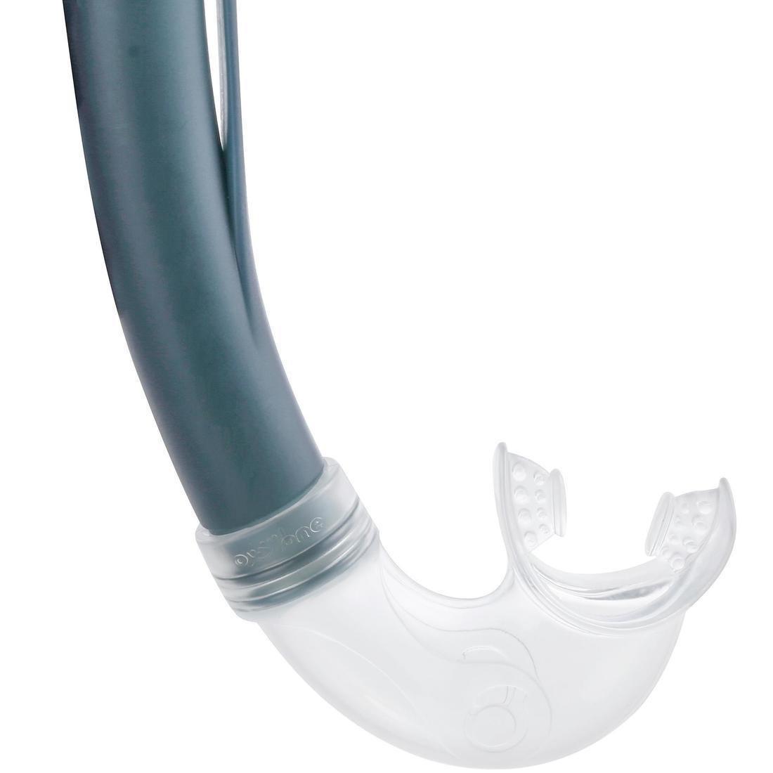 Small  SNK 500 Adult and Junior Mask and Snorkel Snorkelling Set, Storm Grey, , large image number 13