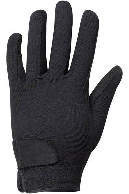 12-14 Years Basic Children's Horse Riding Gloves, Black, , large image number 0