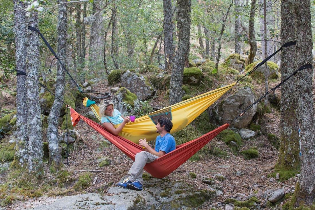 Two-person hammock - Comfort 280 x 175 cm - 2 People, Dark Sepia, No Color, large image number 5