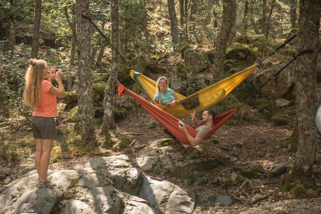 Two-person hammock - Comfort 280 x 175 cm - 2 People, Dark Sepia, No Color, large image number 6