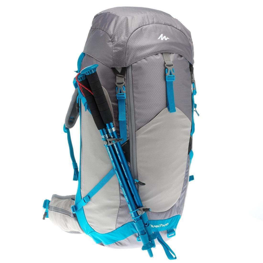 MH500 40L Women's Mountain Walking Backpack - Grey/Blue, No Color, large image number 5