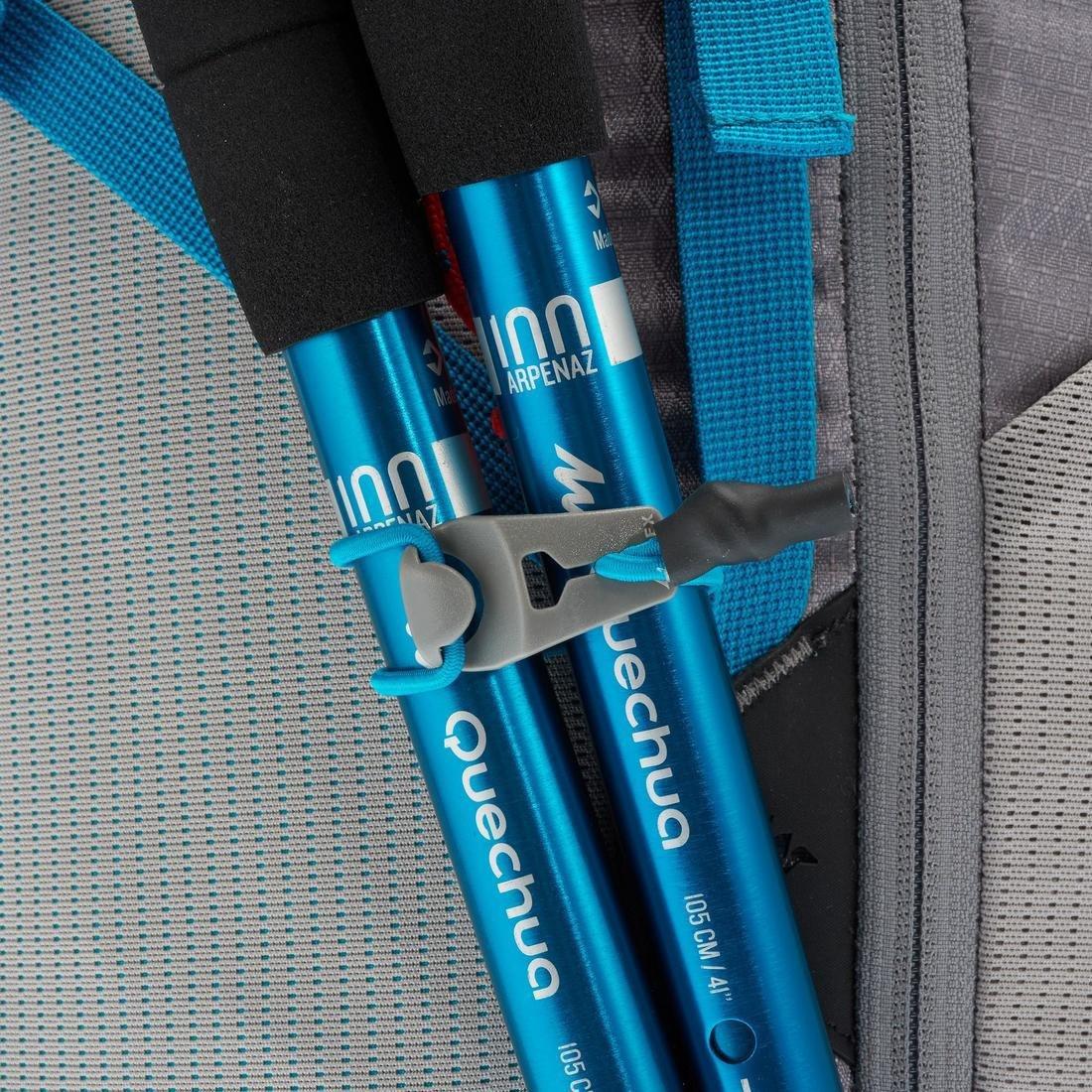 MH500 40L Women's Mountain Walking Backpack - Grey/Blue, No Color, large image number 8