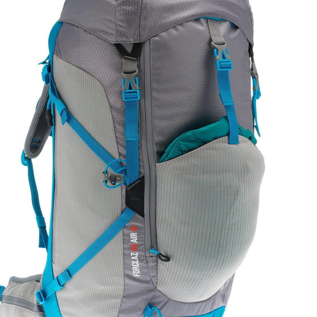MH500 40L Women's Mountain Walking Backpack - Grey/Blue, No Color, large image number 10