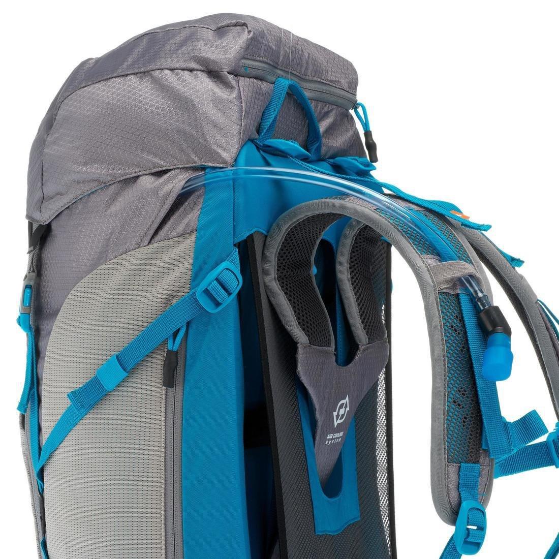 MH500 40L Women's Mountain Walking Backpack - Grey/Blue, No Color, large image number 12
