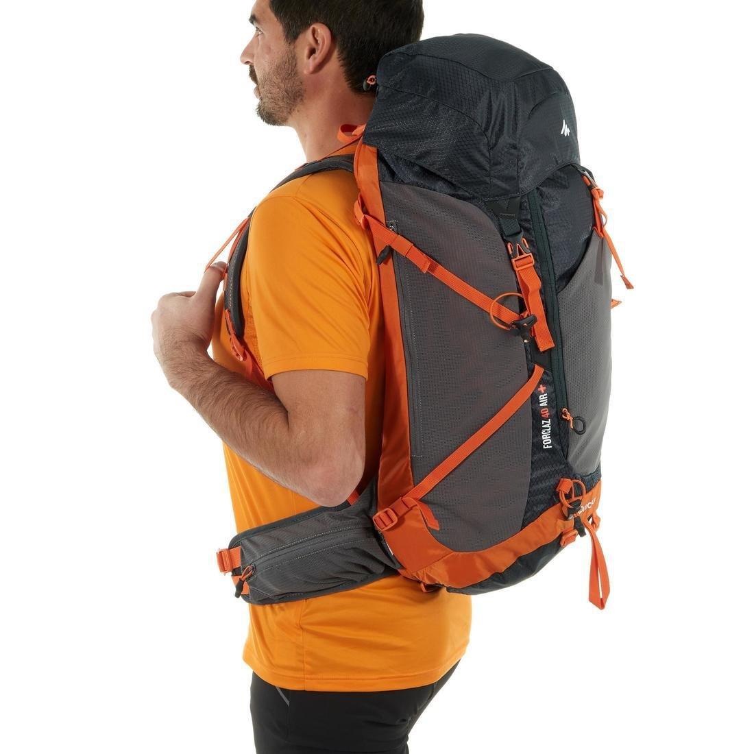 40L  MH500 40L Mountain Hiking Backpack - Black Orange, , large image number 3