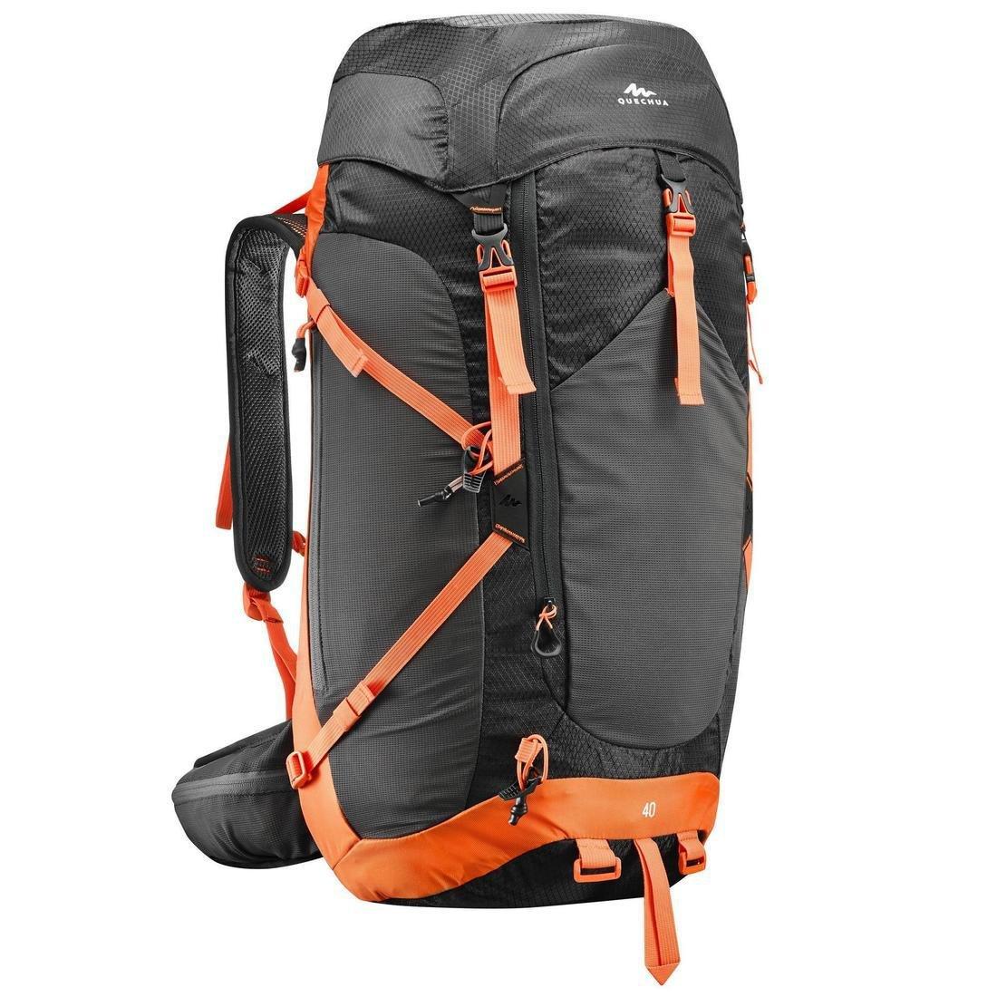 40L  MH500 40L Mountain Hiking Backpack - Black Orange, , large image number 12