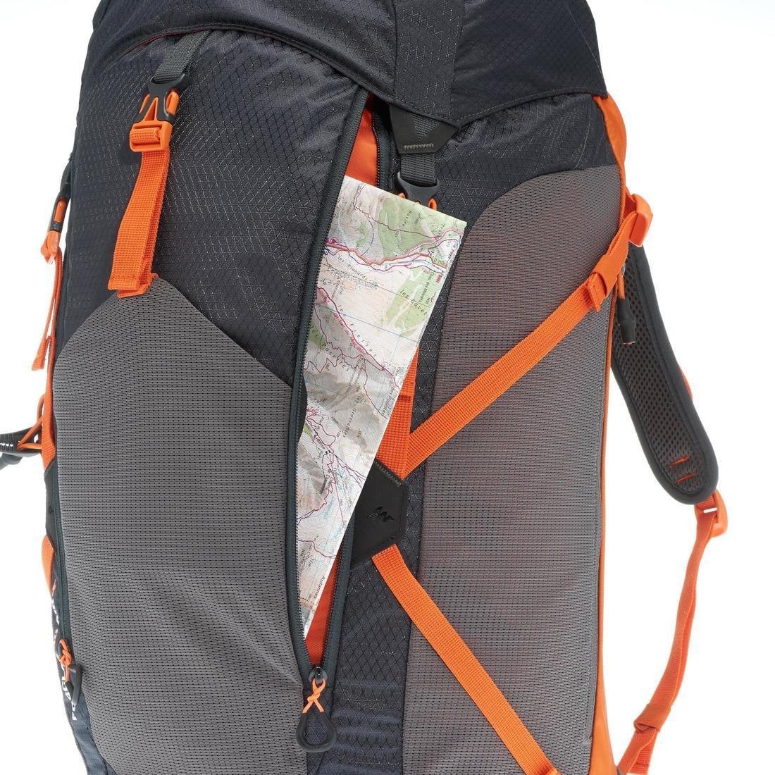 40L  MH500 40L Mountain Hiking Backpack - Black Orange, , large image number 13