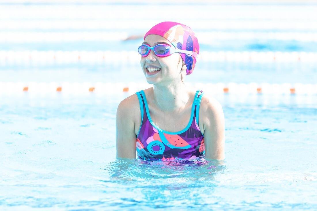 Kids Swimming Goggles Xbase S Clear Lenses, Pink, , large image number 8