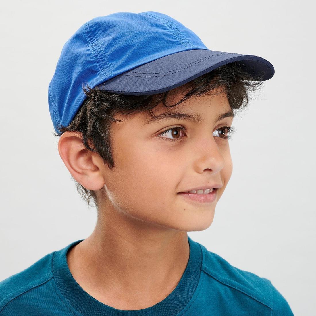 Kids' Hiking Cap MH100 -  Age 7-15 Years, Deep Blue, , large image number 4