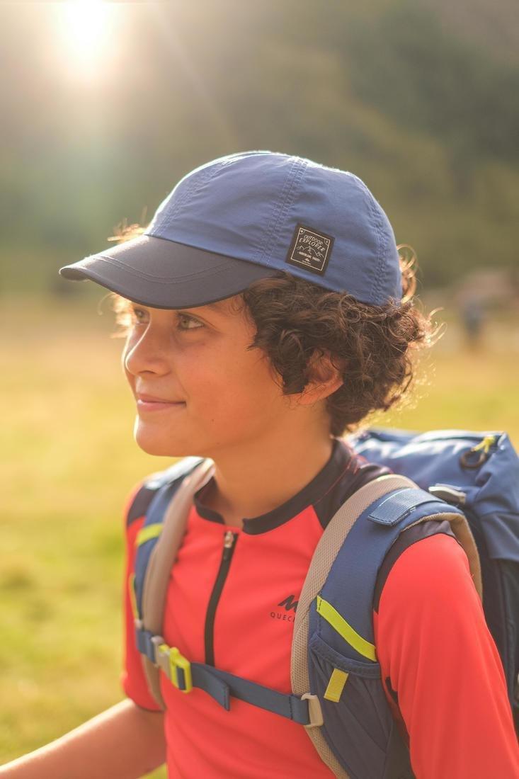 Kids' Hiking Cap MH100 -  Age 7-15 Years, Deep Blue, , large image number 10