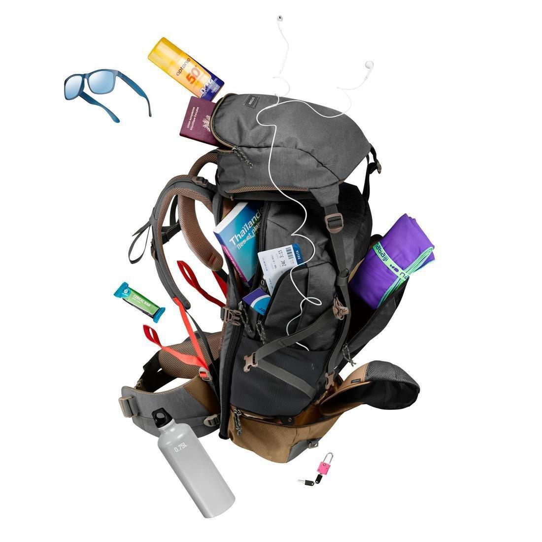 50L  Men's Travel Backpack 50L, Granite, , large image number 1