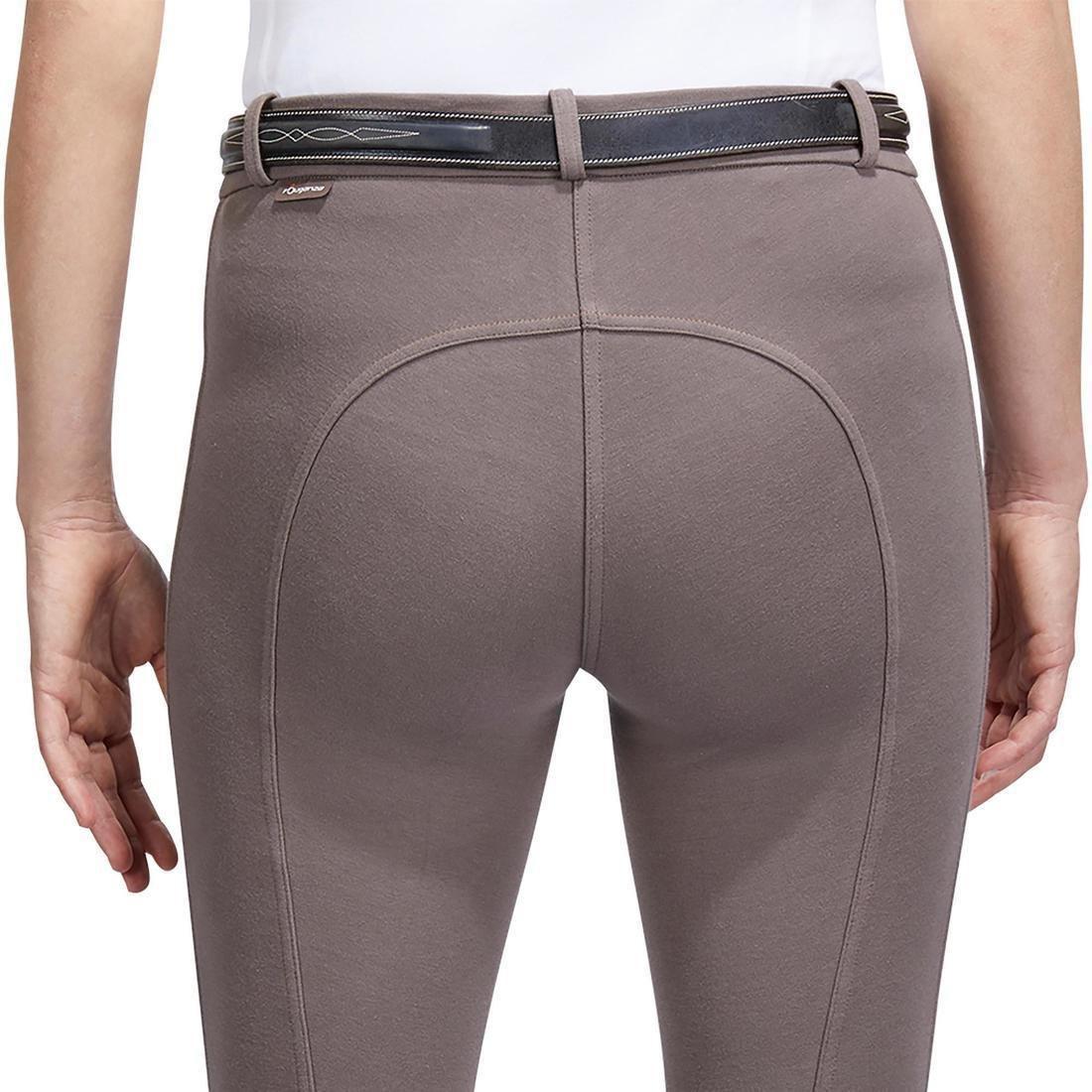Extra Small 140 Women's Grippy Horse Riding Jodhpurs, Black, , large image number 3
