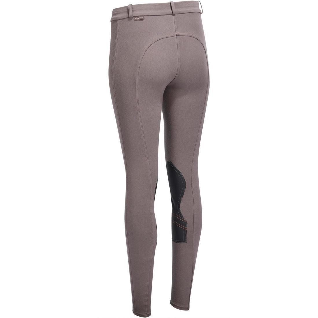 Extra Small 140 Women's Grippy Horse Riding Jodhpurs, Black, , large image number 12
