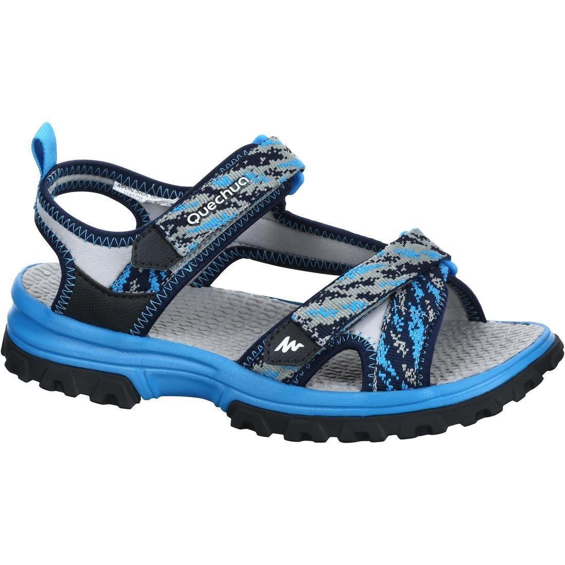 EU 30-31  Kids' Hiking Sandals MH120 TW - 28 TO 39, Blue Azure, , large image number 0