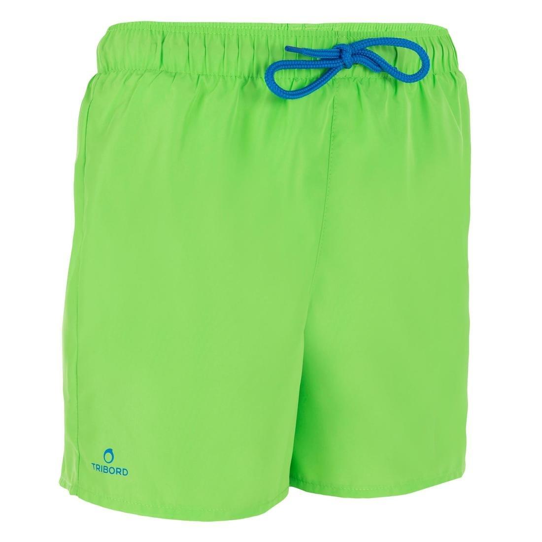 Hendaia Boys' Short Boardshorts - Prems, Apple Green, No Color, large image number 0