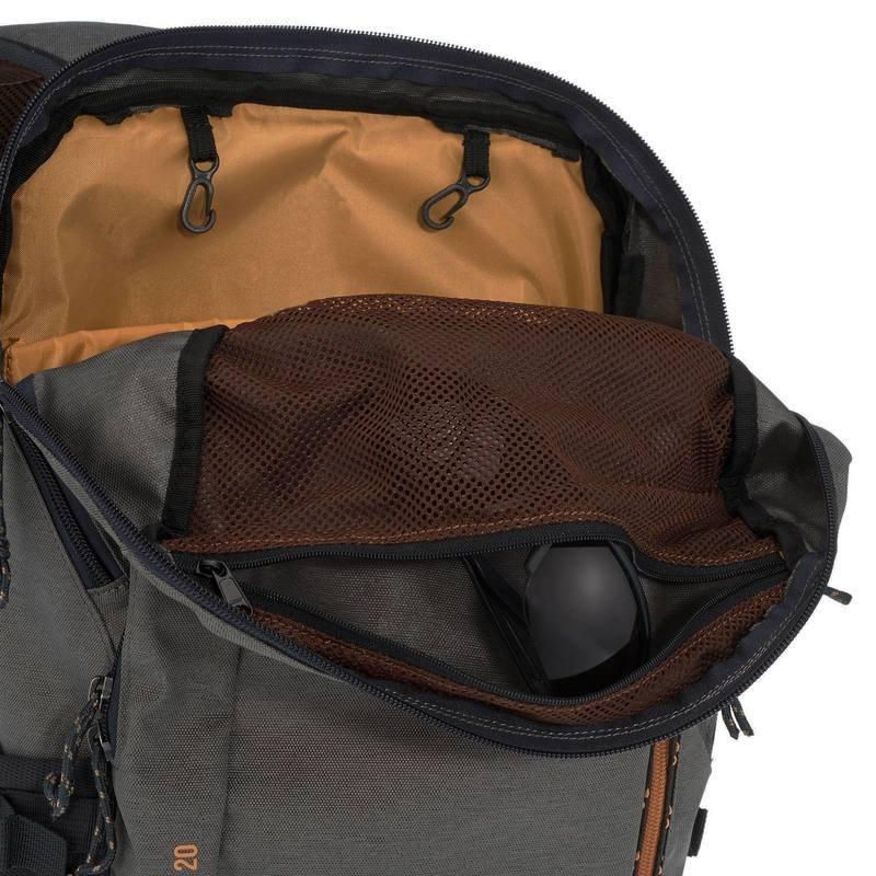 20L  Hiking backpack 20L - NH500, Khaki Grey, , large image number 0