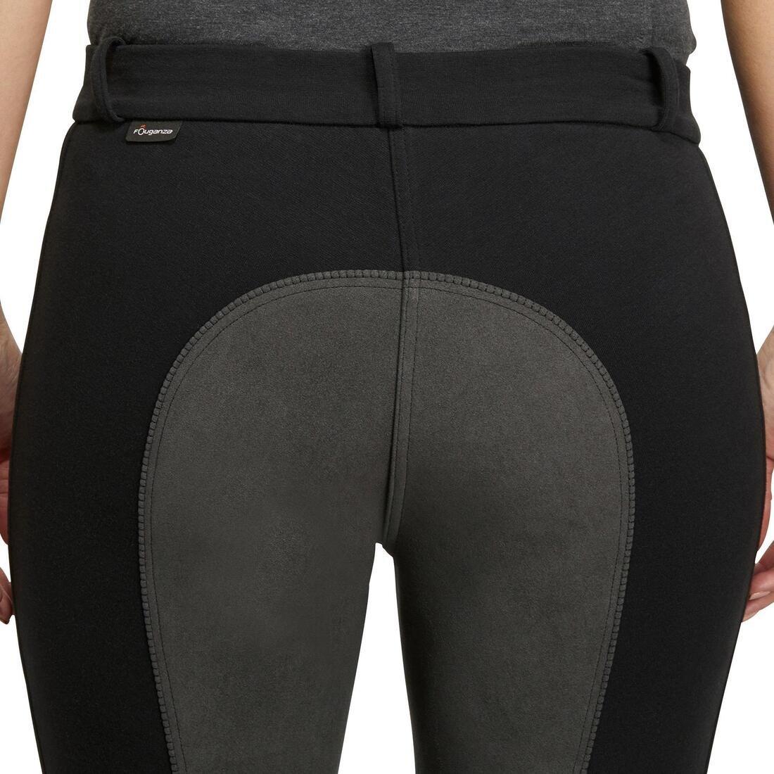 Extra Small  180 Fullseat Women's Horse Riding Jodhpurs, Black, , large image number 9