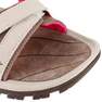 QUECHUA - EU 39  Women's Leather Walking Sandals NH120, Linen