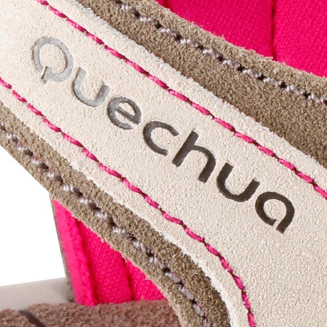 EU 39  Women's Leather Walking Sandals NH120, Linen, , large image number 12