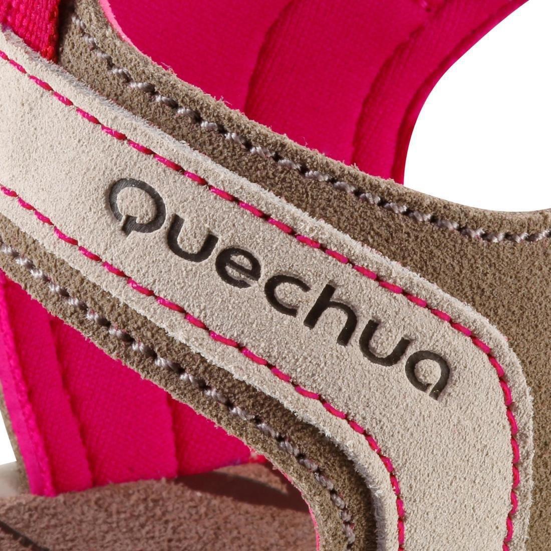 EU 41  Women's Leather Walking Sandals NH120, Linen, , large image number 9