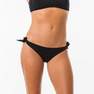OLAIAN - XS  Sabi Women's Tie-Side High-Leg Swimsuit Bottom Bikini Briefs - Black