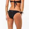 OLAIAN - Small  Sabi Women's Tie-Side High-Leg Swimsuit Bottom Bikini Briefs - Black