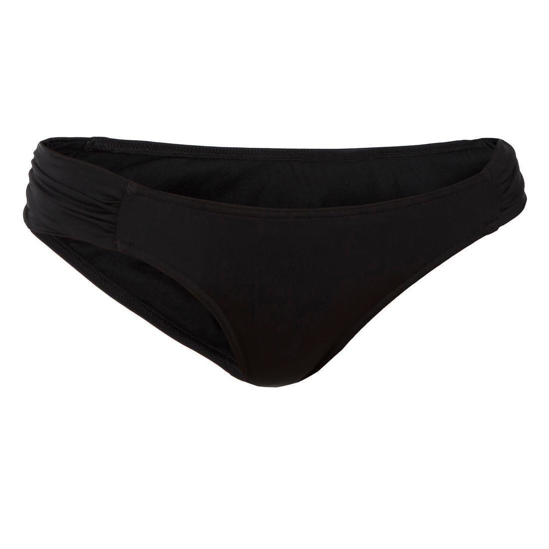 L/XL Niki Womens Surfing Swimsuit Bottoms With Gathering At The Sides, Black, , large image number 1