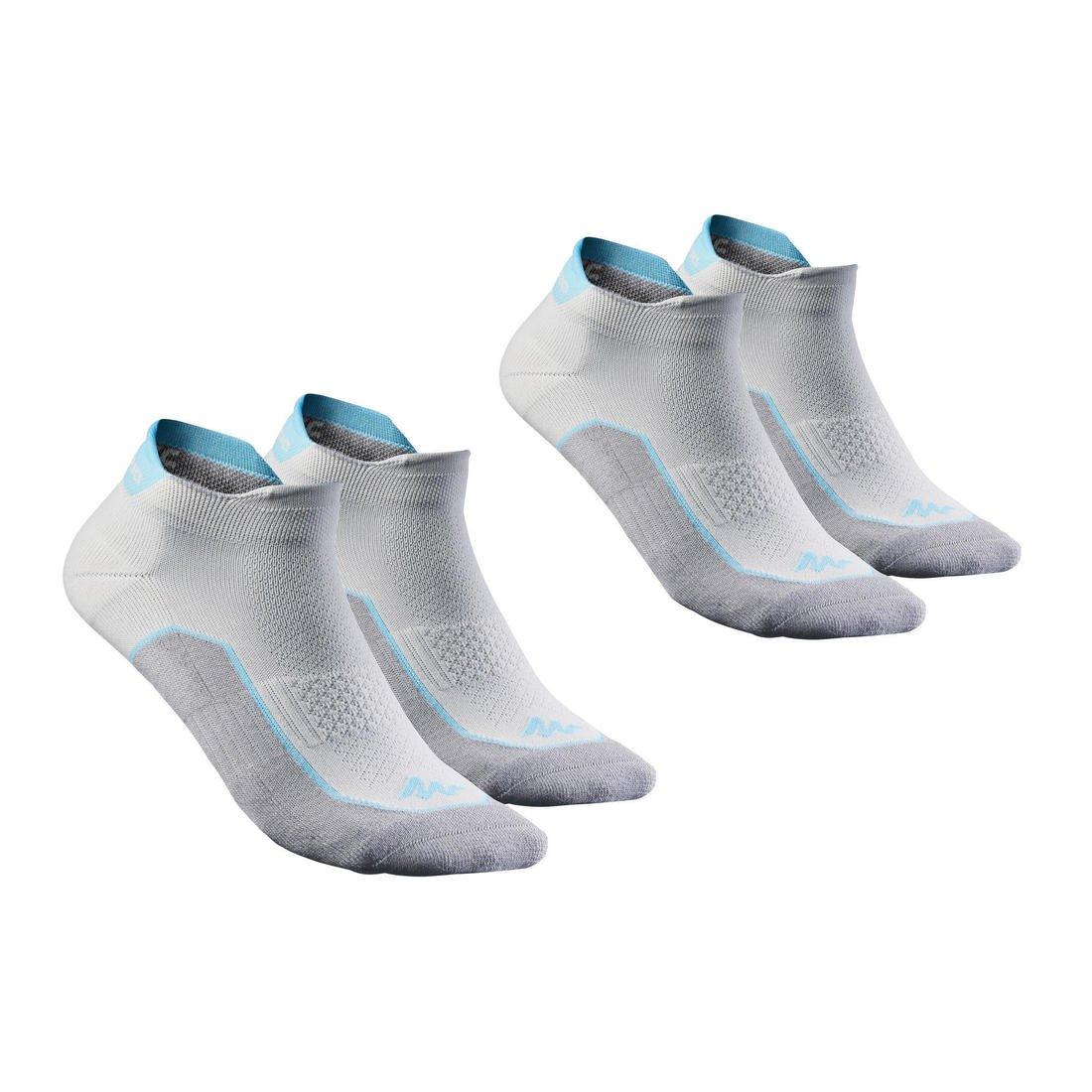 EU 43-46  Nature walking socks - NH500 Low - X 2 pairs, Lunar Grey, , large image number 0