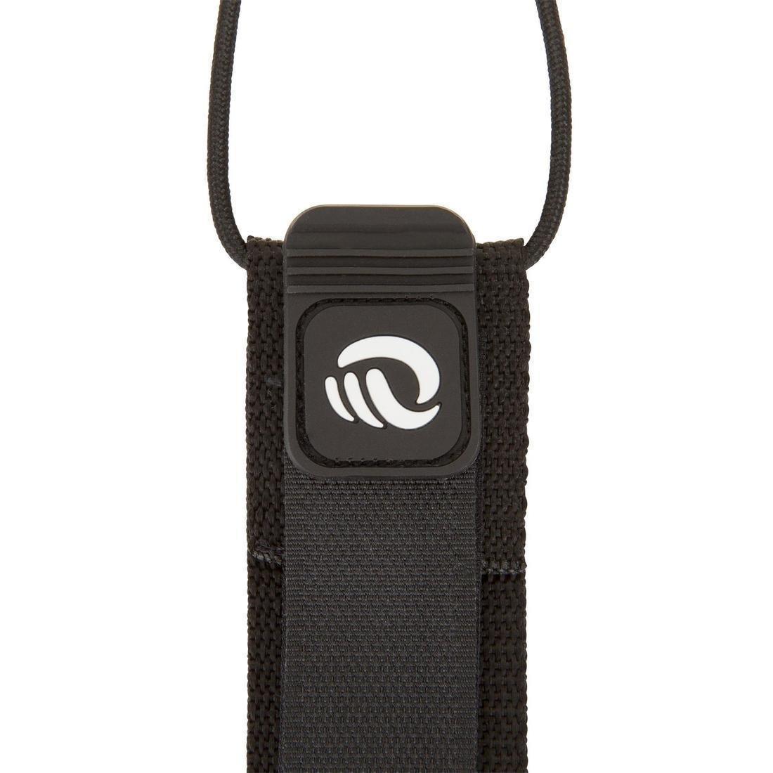 7 mm Diameter Surfboard Leash 7' (210 cm), Black, , large image number 8