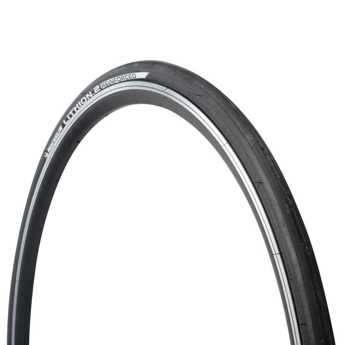 Lithion.2 Reinforced Road Bike Tyre - 700X25C, No Color, large image number 0