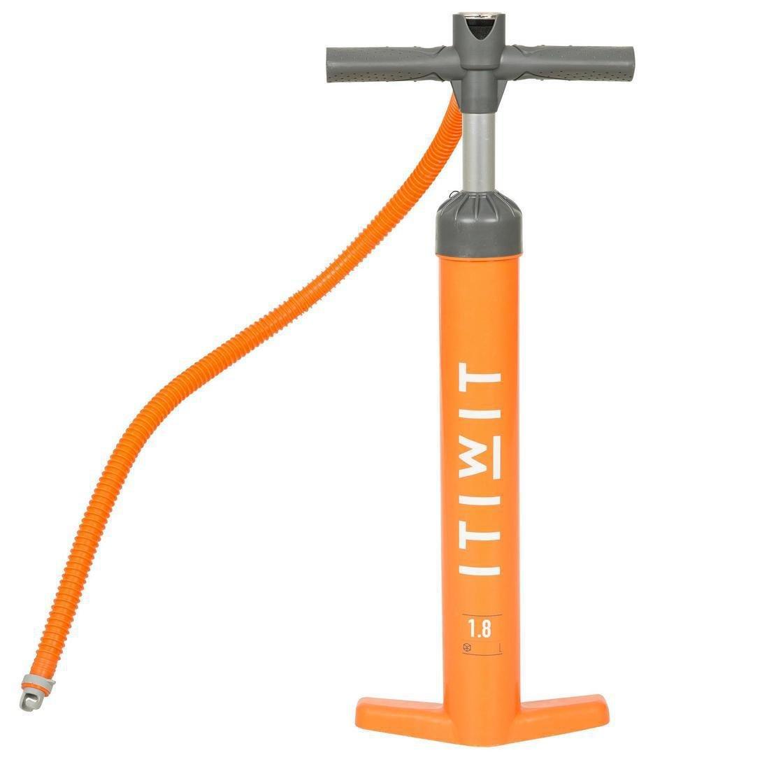 Stand-Up Paddle Double-Action High-Pressure Hand Pump, Orange, , large image number 0