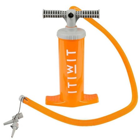 ITIWIT - Double Action Kayak Hand Pump 2 X 1.4L, Fluo Orange