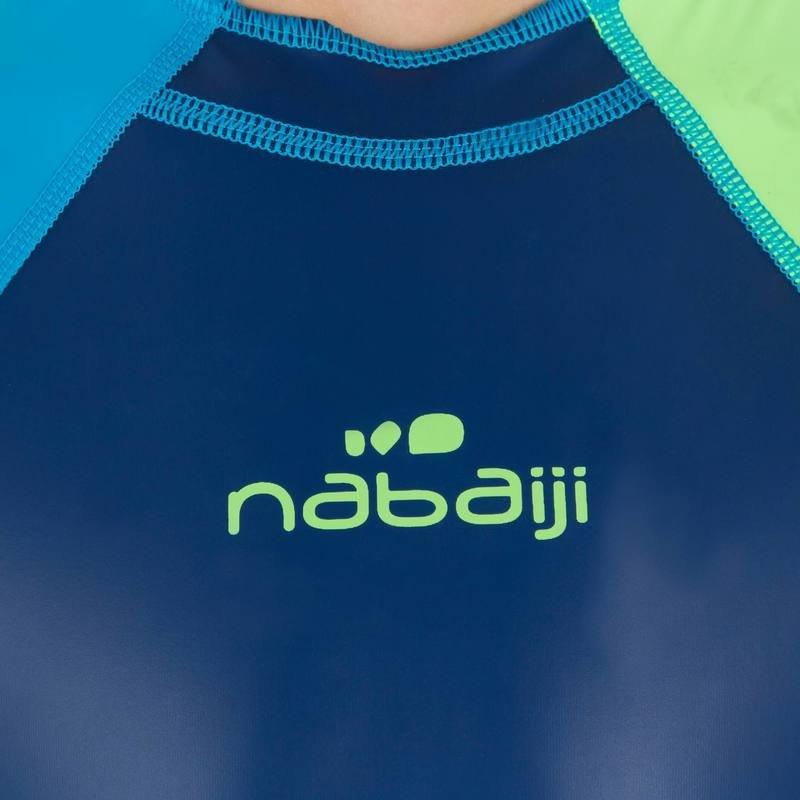 6-7Y  Boys Swimming Wetsuit Shorty 100 Kloupi, Blue, , large image number 0