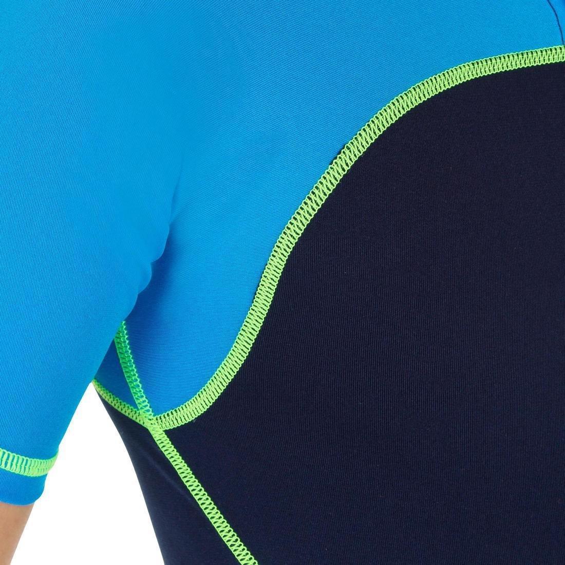 8-9Y  Boys' Shorty Swimsuit 100, Navy Blue, , large image number 5