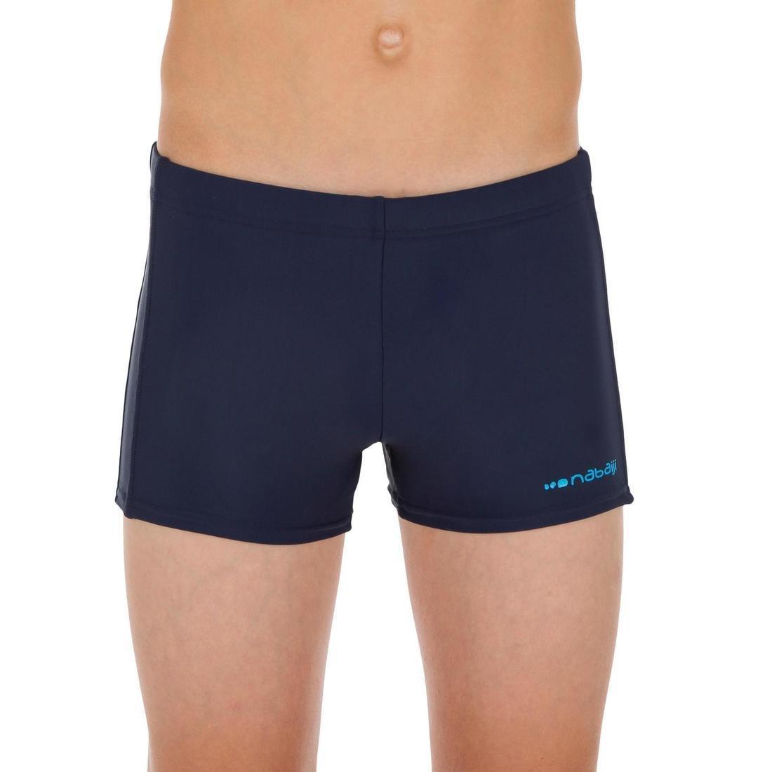 شورت سباحة بوكسر 100 plus ولادي من 8 إلى 9 سنوات، أزرق, , large image number 0