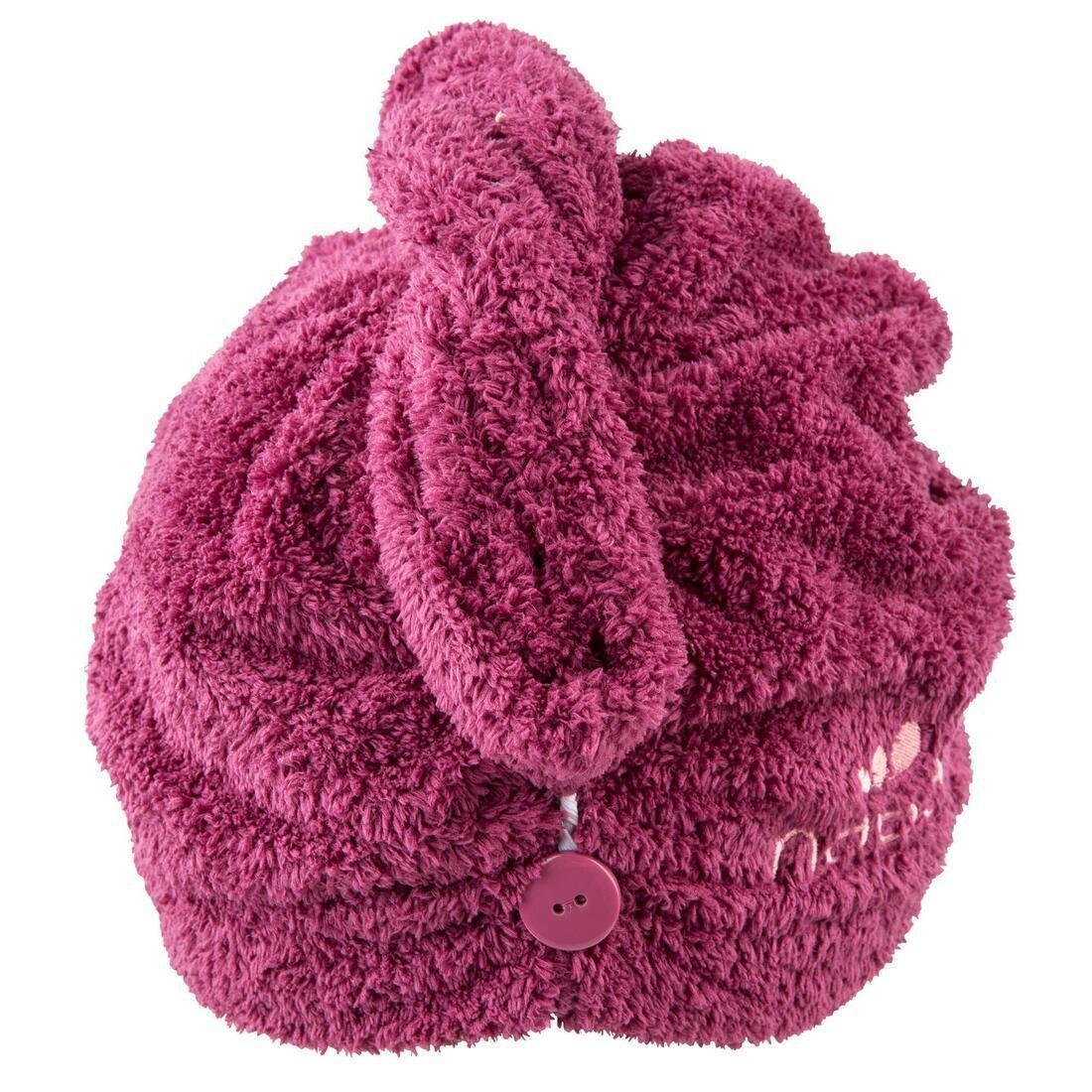 Soft microfibre hair towel, Aqua, , large image number 7