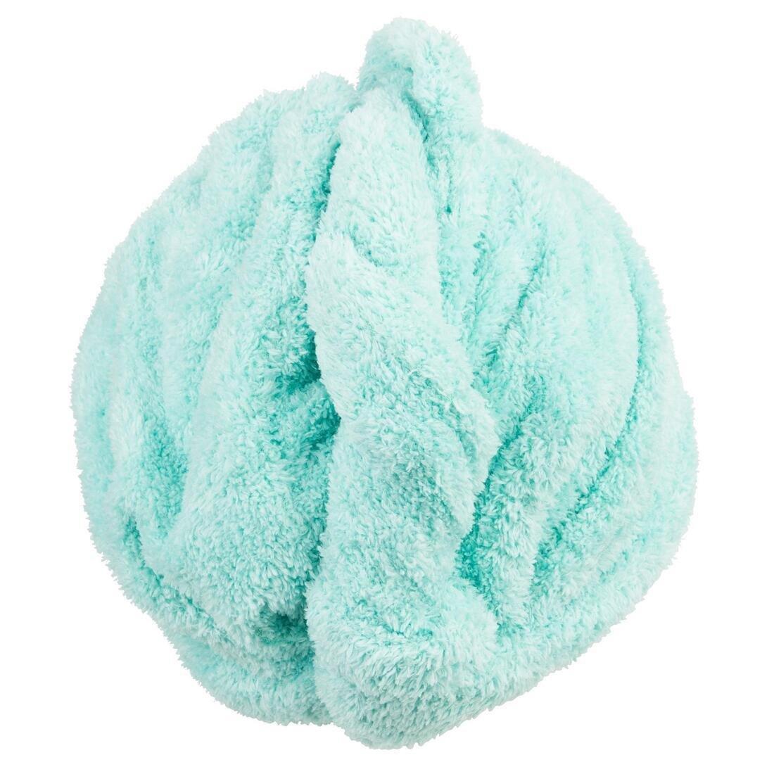 Soft microfibre hair towel, Aqua, , large image number 13