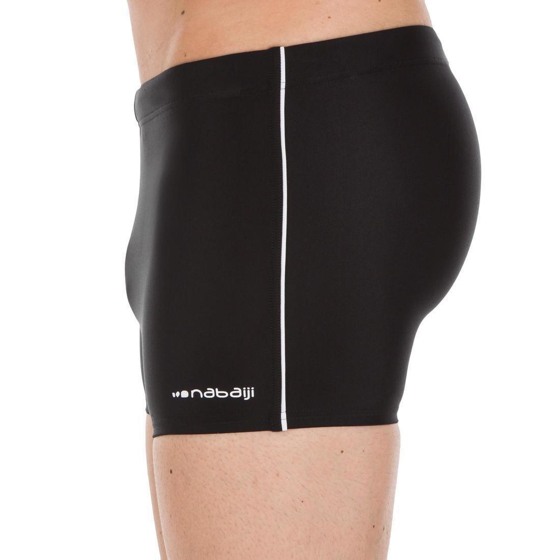 Medium  Men's Swimming Boxers 100 PLUS - Black, , large image number 1