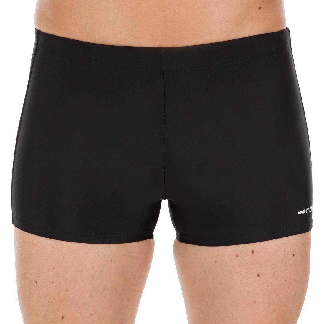 Medium  Men's Swimming Boxers 100 PLUS - Black, , large image number 2