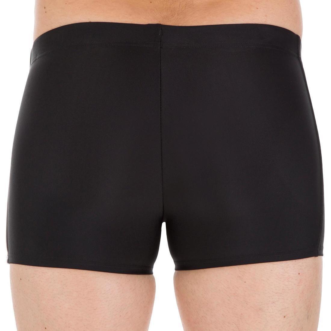 Medium  Men's Swimming Boxers 100 PLUS - Black, , large image number 4