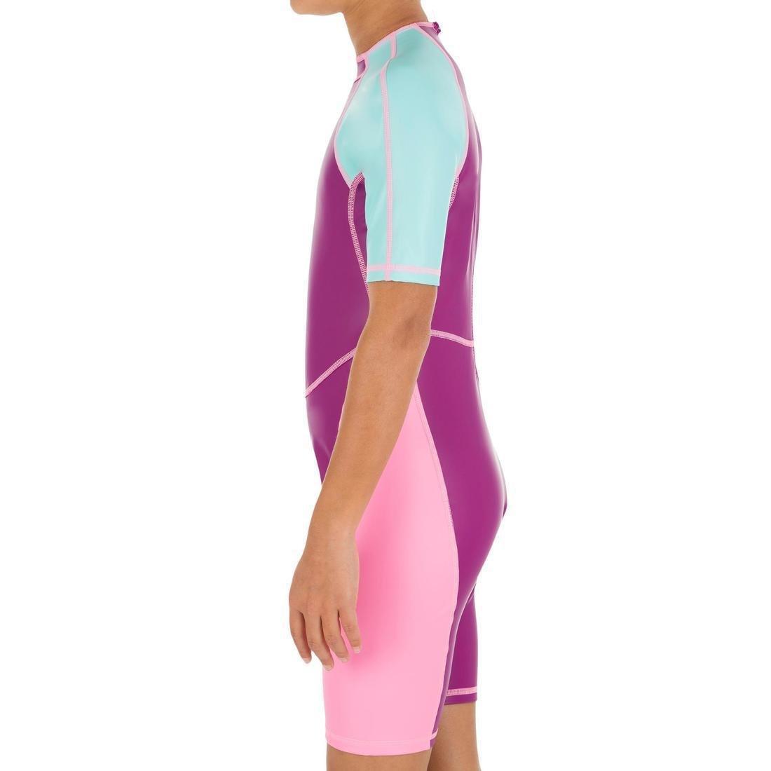 8-9Y  Kloupi Girls' Swim Shorty - Purple Pink, , large image number 3