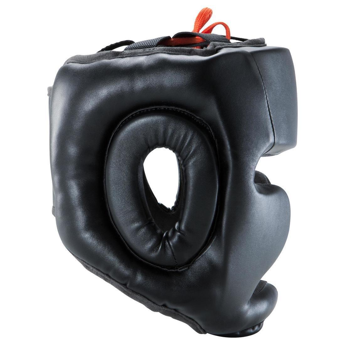 L/XL 500 Adult Boxing Full Face Training Head Guard, Black, , large image number 3