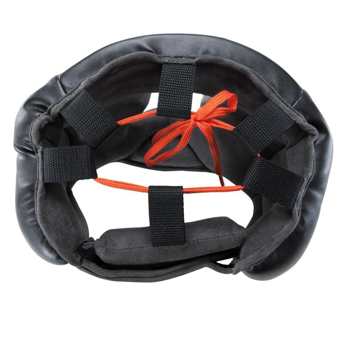 L/XL 500 Adult Boxing Full Face Training Head Guard, Black, , large image number 4