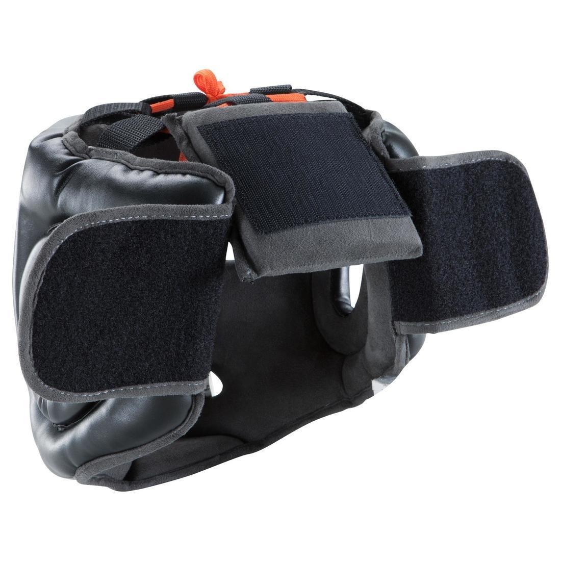 L/XL 500 Adult Boxing Full Face Training Head Guard, Black, , large image number 5